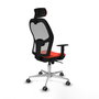 PIQUERAS Y CRESPO Silla de oficina Jorquera con mecanismo Sincro, Naranja y Gris