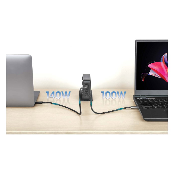MANHATTAN Estación de carga GaN USB Power Delivery 240 W 4 puertos USB-C MANHATTAN Estación de carga GaN USB Power Delivery 240 W 4 puertos USB-C
