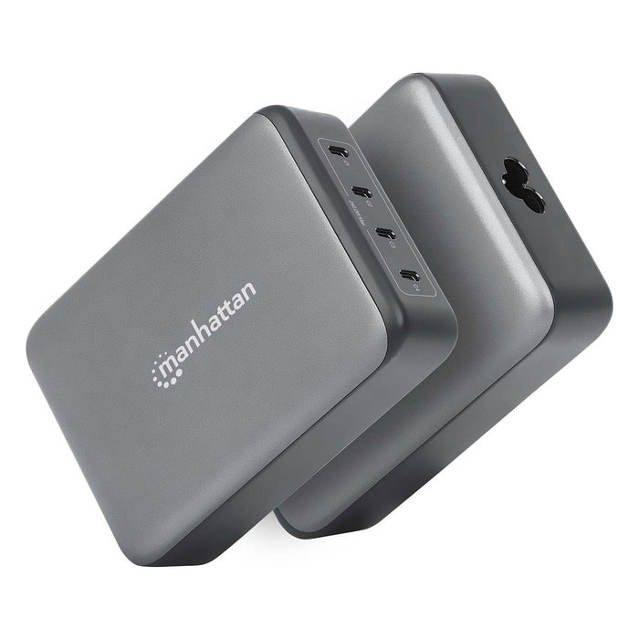 MANHATTAN Estación de carga GaN USB Power Delivery 240 W 4 puertos USB-C MANHATTAN Estación de carga GaN USB Power Delivery 240 W 4 puertos USB-C