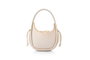 Lucky Bees Bolso de Hombro Crema en Cuero de Polivinilo Elegante y Versátil