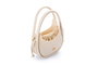 Lucky Bees Bolso de Hombro Crema en Cuero de Polivinilo Elegante y Versátil