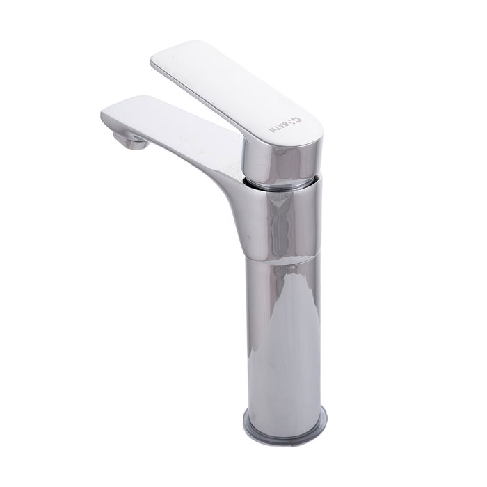 Grifo de lavabo monomando clásico cromado con caño bajo