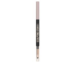Maybelline SCULPTING STIX Eyeliner 016 Black Blur 0,7 gr - Delineador 2 en 1 de punta biselada, mate, resistente al agua y de 24 horas para ojos sensibles