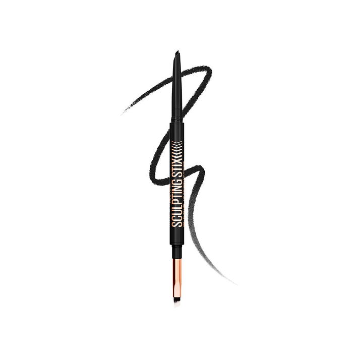 Maybelline SCULPTING STIX Eyeliner 016 Black Blur 0,7 gr - Delineador 2 en 1 de punta biselada, mate, resistente al agua y de 24 horas para ojos sensibles