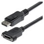 StarTech Cable de Extensión DisplayPort 1.2 Macho a Hembra de 0.91m (3ft) - Montaje en Panel, 4K x 2K, 3840 x 2400 Pixeles, 120Hz - DP Video Extender