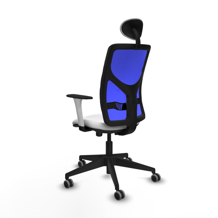 PIQUERAS Y CRESPO Silla de oficina Motilla con mecanismo Sincro/Traslack, Azul y Blanco PIQUERAS Y CRESPO Silla de oficina Motilla con mecanismo Sincro/Traslack, Azul y Blanco