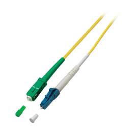 EFB Elektronik Cable de parcheo de fibra óptica LC-SC/APC OS2 2m Amarillo