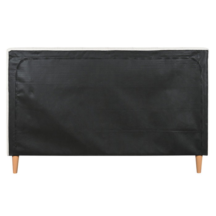 DKD Home Decor Cama de Poliéster y Madera Crudo con Colchón 150x200