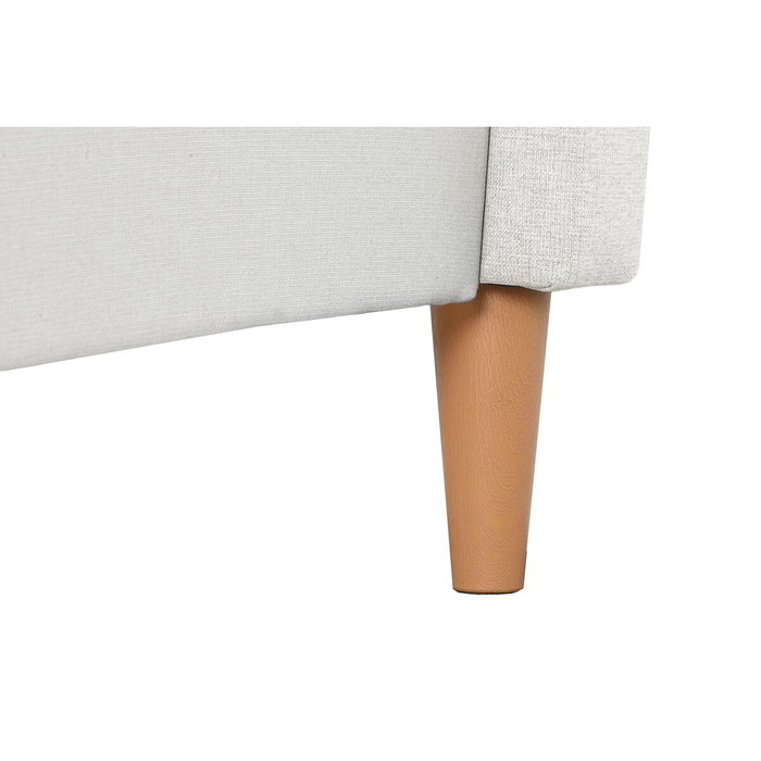 DKD Home Decor Cama de Poliéster y Madera Crudo con Colchón 150x200