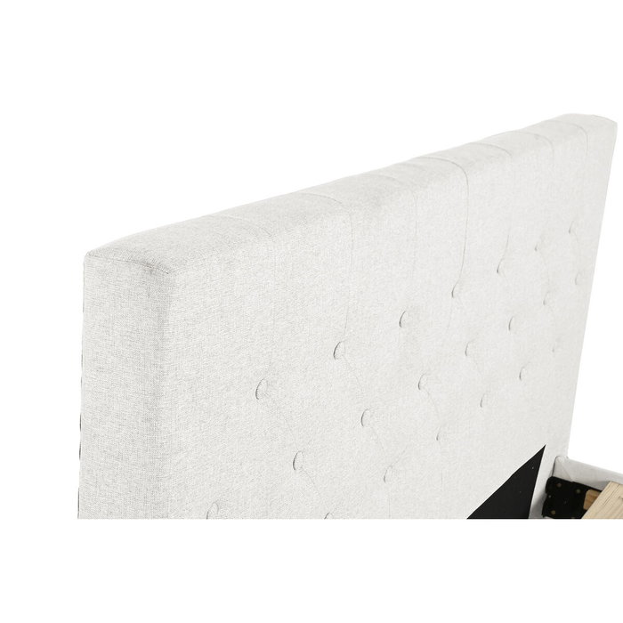 DKD Home Decor Cama de Poliéster y Madera Crudo con Colchón 150x200