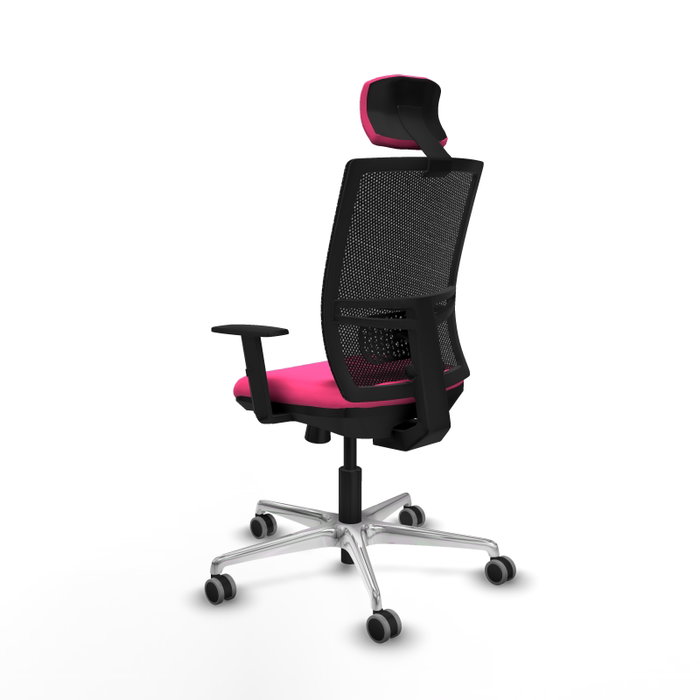 PIQUERAS Y CRESPO Silla de oficina Yunquera Rosa con mecanismo Sincro/Traslack PIQUERAS Y CRESPO Silla de oficina Yunquera Rosa con mecanismo Sincro/Traslack