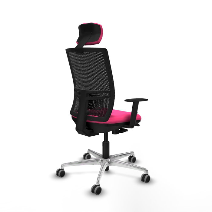 PIQUERAS Y CRESPO Silla de oficina Yunquera Rosa con mecanismo Sincro/Traslack PIQUERAS Y CRESPO Silla de oficina Yunquera Rosa con mecanismo Sincro/Traslack