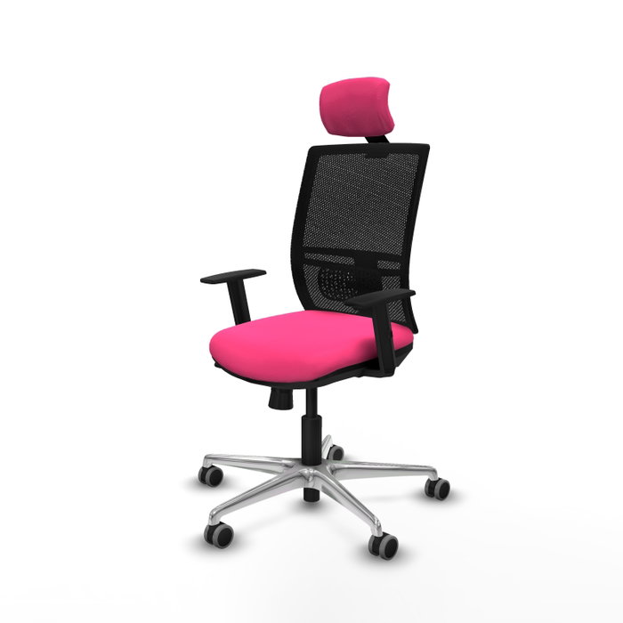 PIQUERAS Y CRESPO Silla de oficina Yunquera Rosa con mecanismo Sincro/Traslack PIQUERAS Y CRESPO Silla de oficina Yunquera Rosa con mecanismo Sincro/Traslack