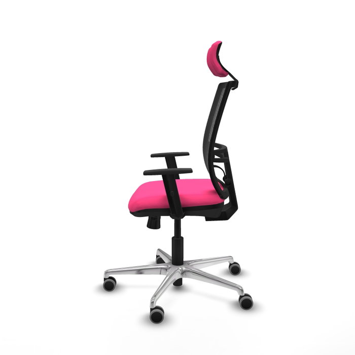 PIQUERAS Y CRESPO Silla de oficina Yunquera Rosa con mecanismo Sincro/Traslack PIQUERAS Y CRESPO Silla de oficina Yunquera Rosa con mecanismo Sincro/Traslack