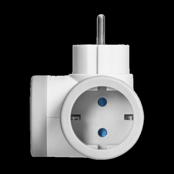 ORNO Ladrón de corriente con 2 tomas Schuko y 1 toma USB-A + USB-C, ORAE13281(GS)/G