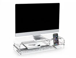 Q-connect Soporte para monitor de metacrilato 508x203x114 mm