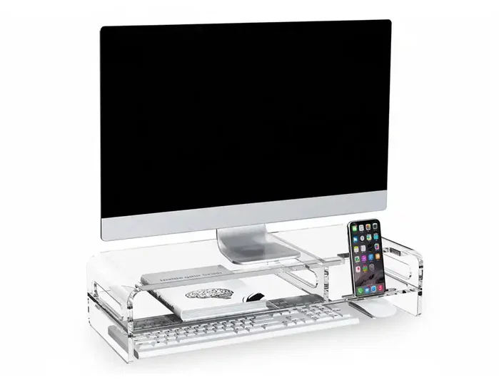 Q-connect Soporte para monitor de metacrilato 508x203x114 mm