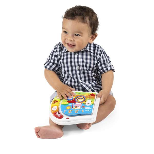 Chicco 00009778000000 Libro De Los Animales De La Granja Interactivo para Bebés con Sonidos