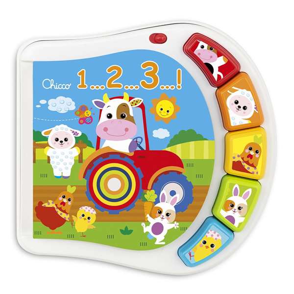 Chicco 00009778000000 Libro De Los Animales De La Granja Interactivo para Bebés con Sonidos