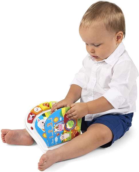 Chicco 00009778000000 Libro De Los Animales De La Granja Interactivo para Bebés con Sonidos