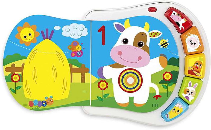 Chicco 00009778000000 Libro De Los Animales De La Granja Interactivo para Bebés con Sonidos