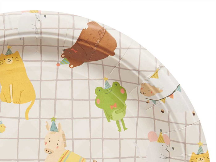 ARTE REGAL Set 6 Platos de Papel Infantiles Surtidos 22 cm (Set de 24)