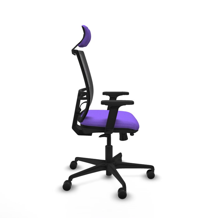 PIQUERAS Y CRESPO Silla de oficina Yunquera con mecanismo Sincro/Traslack, Lila y Negro PIQUERAS Y CRESPO Silla de oficina Yunquera con mecanismo Sincro/Traslack, Lila y Negro
