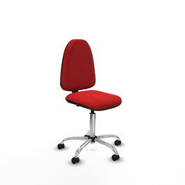 PIQUERAS Y CRESPO Silla de oficina Aýna Roja con Base Cromada