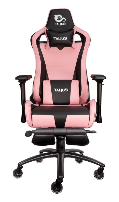 Talius silla Caiman V2 gaming negra/rosa reposapies, 4D, Frog, base metal, ruedas 75mm silicona, gas Talius silla Caiman V2 gaming negra/rosa reposapies, 4D, Frog, base metal, ruedas 75mm silicona, gas