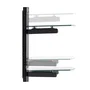 StarTech.com Estante para Montaje en Pared 2B-WALL-MOUNT-SHELF - 2 Estanterías de Vidrio, Negro, Soporta 7 kg