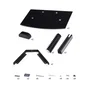 StarTech.com Estante para Montaje en Pared 2B-WALL-MOUNT-SHELF - 2 Estanterías de Vidrio, Negro, Soporta 7 kg