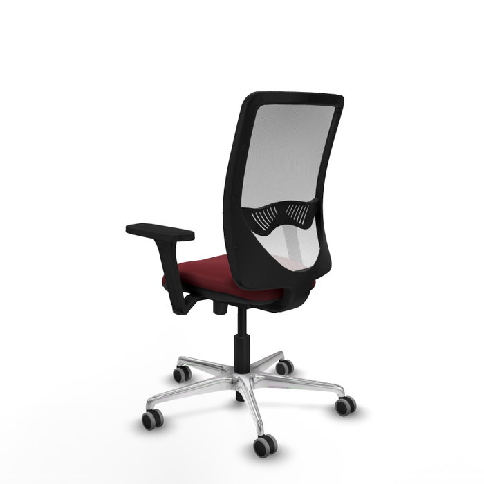 PIQUERAS Y CRESPO Silla de oficina Zulema Granate y Blanco PIQUERAS Y CRESPO Silla de oficina Zulema Granate y Blanco