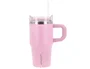 Antartik Taza térmica Pulse con asa y pajita, Rosa, 570 ml