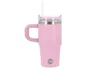 Antartik Taza térmica Pulse con asa y pajita, Rosa, 570 ml