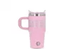 Antartik Taza térmica Pulse con asa y pajita, Rosa, 570 ml