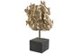DKD Home Decor Figura Resina Hipo Dorado y Negro