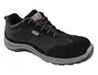 Deltaplus ASTI Zapatos de Seguridad Piel Serraje Afelpado Suela Composite Antiestático Antideslizante Negro Talla 44