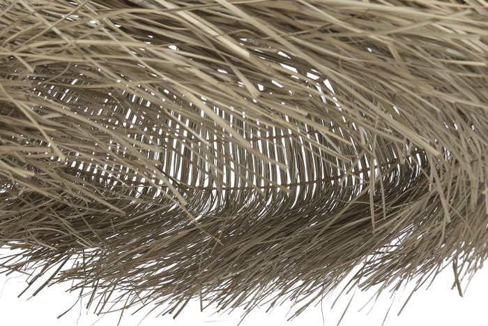 DKD Home Decor Lámpara Techo Balines Lamps 2c 24 Fibras Naturales 45 x 95 x 75 cm Natural