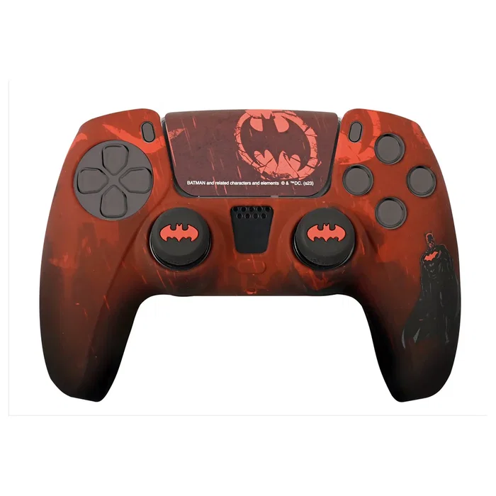 Blade Gaming BATPS5CK Pack Oficial Batman para Mando DualSense PS5: Funda Silicona + Grips Joystick + Sticker Touchpad - Diseño Cómic
