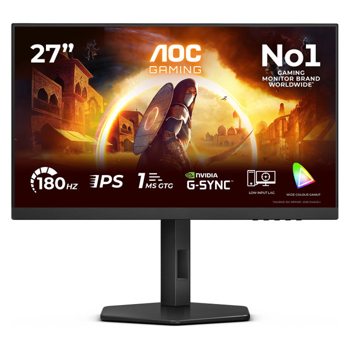 AOC 27G4X Monitor Gaming 27 pulg. Full HD 180 Hz Fast IPS