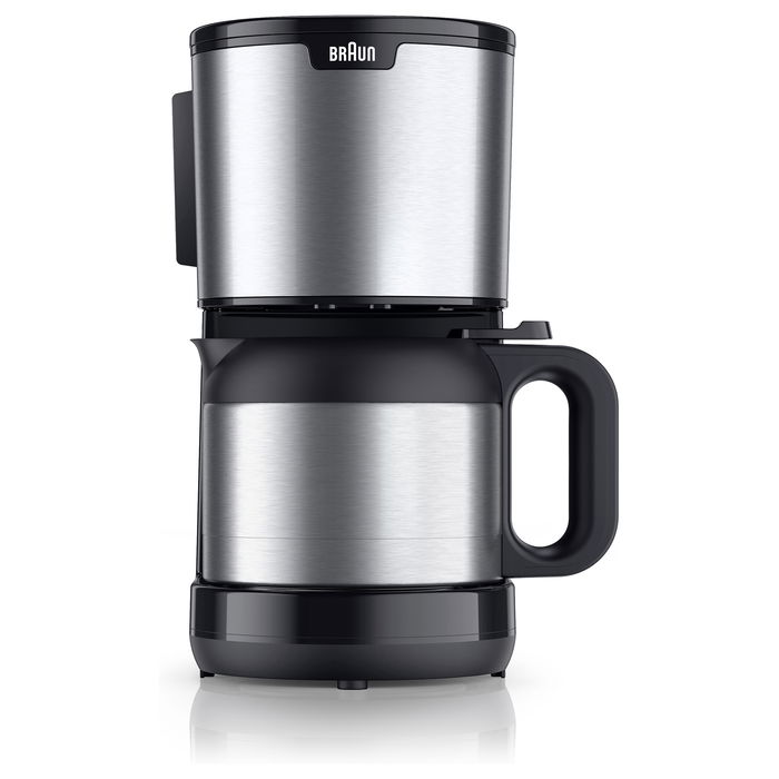 Braun PurShine KF 1505 - Cafetera de filtro, negro/acero inoxidable, para hogar