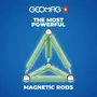 Geomag Ecofriendly 25 uds Glow Construcciones 2D 3D Brillan Oscuridad Barras Esferas Base Plástico Reciclado