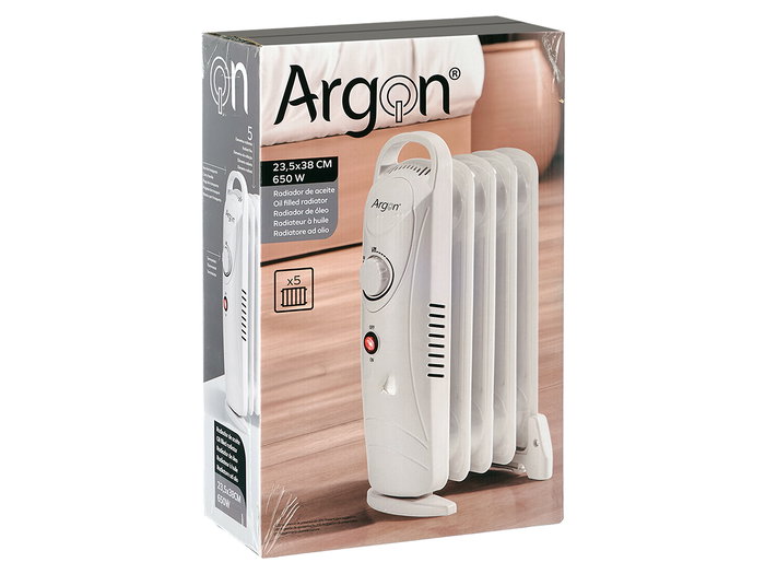 ARGON Radiador de 5 Elementos 650W Blanco ARGON Radiador de 5 Elementos 650W Blanco