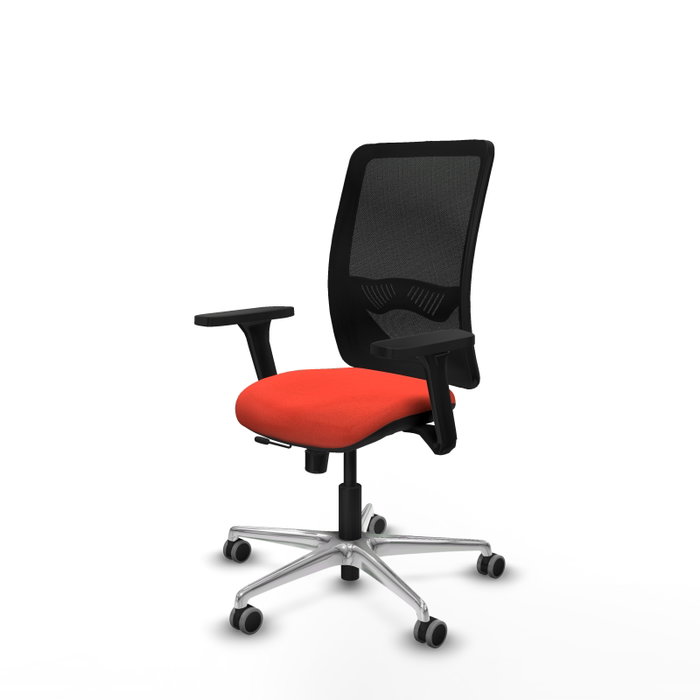 PIQUERAS Y CRESPO Silla de oficina Zulema Naranja oscuro y Negro