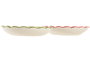 DKD Home Decor Bandeja Vaciapossillos de Cerámica Multicolor Surtido de 2