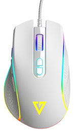 Modecom Volcano Veles Ratón Gaming Blanco 12800 dpi