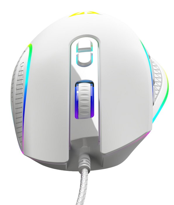 Modecom Volcano Veles Ratón Gaming Blanco 12800 dpi