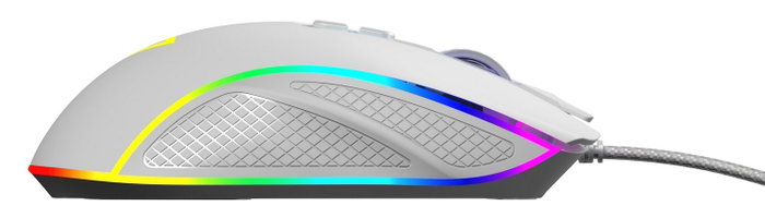 Modecom Volcano Veles Ratón Gaming Blanco 12800 dpi