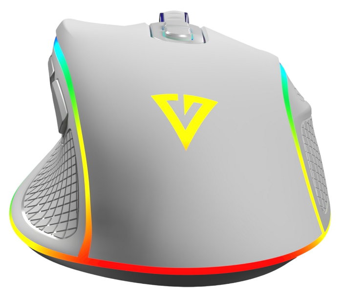 Modecom Volcano Veles Ratón Gaming Blanco 12800 dpi