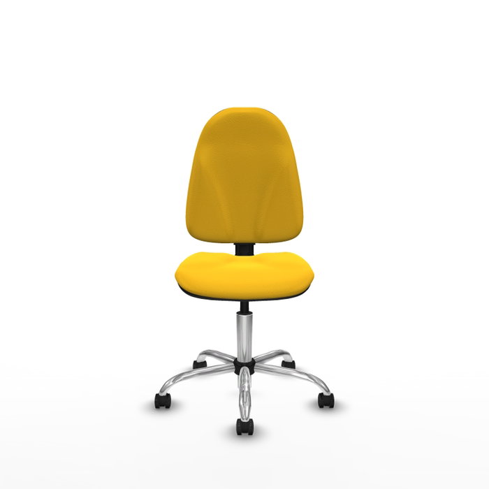 PIQUERAS Y CRESPO Silla de oficina Algarra sin brazos, color Amarillo PIQUERAS Y CRESPO Silla de oficina Algarra sin brazos, color Amarillo